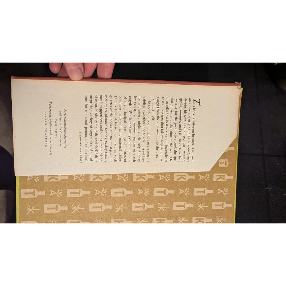 Feasts‎ For All Seasons Vintage Cookbook Roy Andries de Groot Recipes